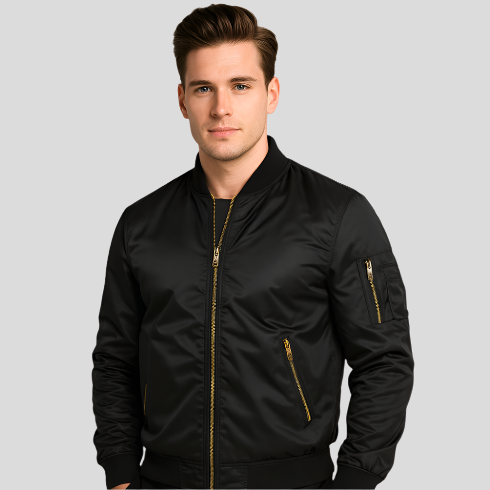 Veste bomber pilote luxueuse pour hommes – Style vintage aviation