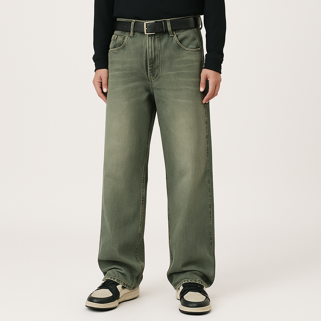 4Legend – Jeans flare pour hommes – Style décontracté, poches, look mature