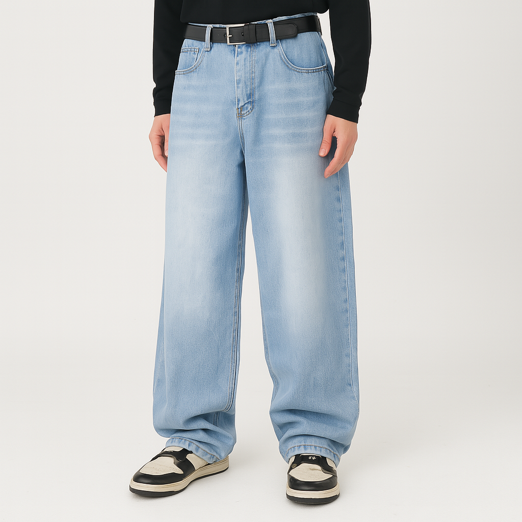 4Legend – Jeans flare pour hommes – Style décontracté, poches, look mature