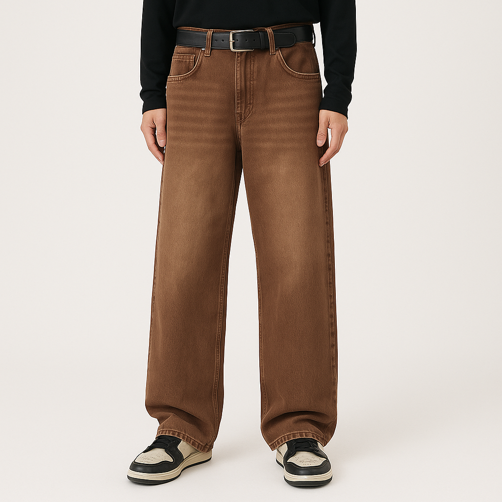 4Legend – Jeans flare pour hommes – Style décontracté, poches, look mature