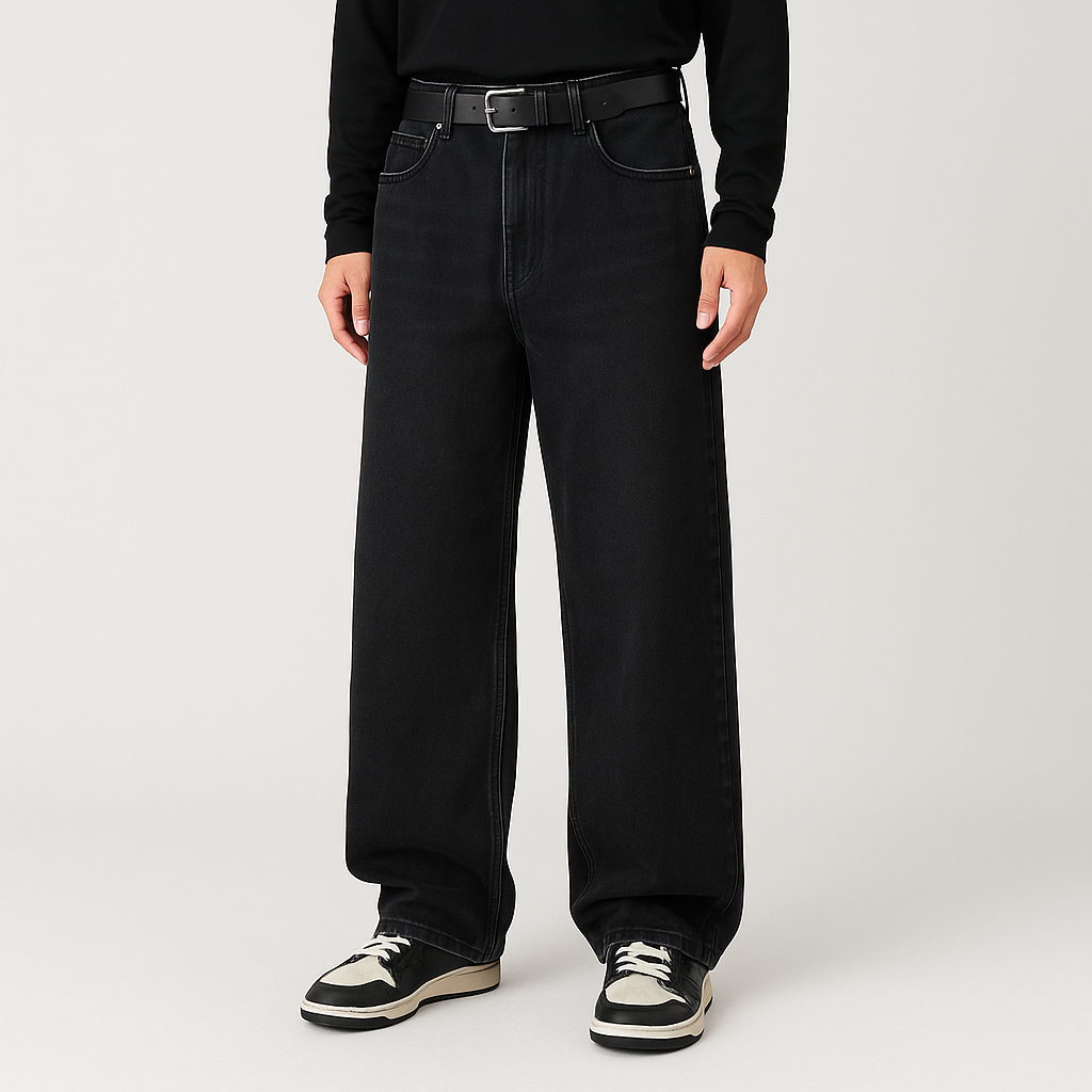 4Legend – Jeans flare pour hommes – Style décontracté, poches, look mature