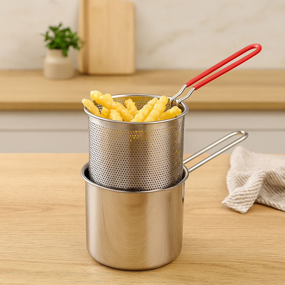 CookPro - Ensemble de Friteuse Profonde Compacte à Économie d'Huile