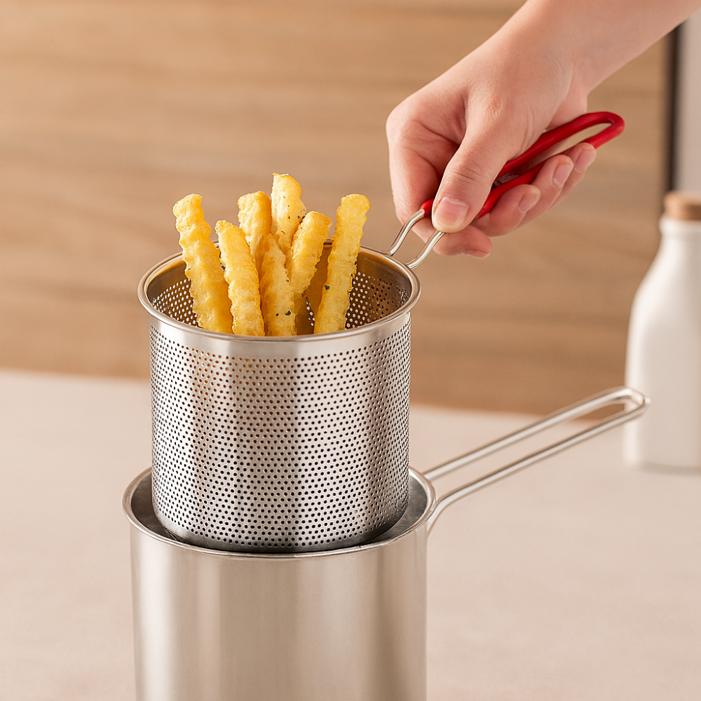 CookPro - Ensemble de Friteuse Profonde Compacte à Économie d'Huile