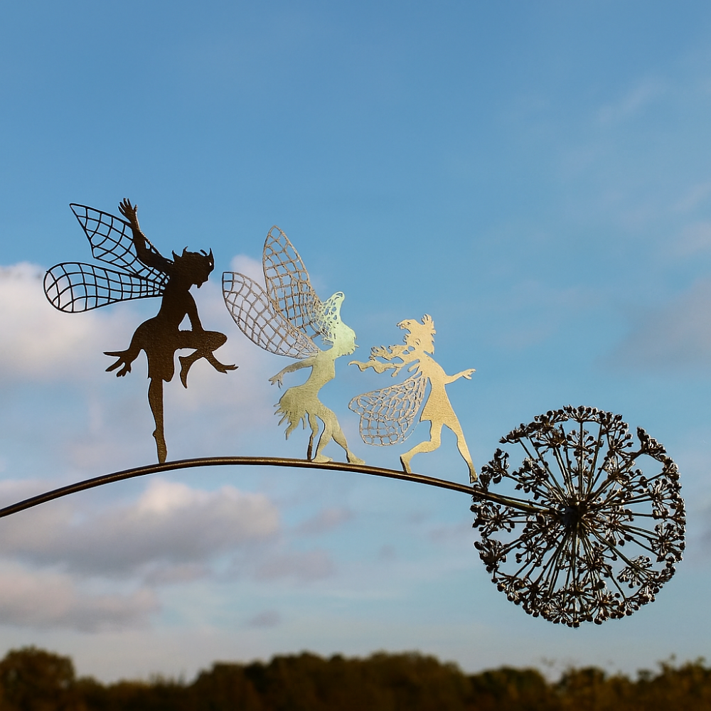 Sculpture de fée sur fil de fer - Décoration enchanteresse pour la maison et le jardin