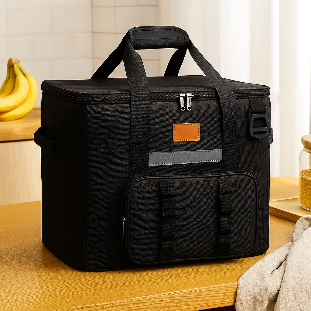 Grande glacière pliable – Sac multifonctionnel pour pique-nique et camping avec plusieurs compartiments