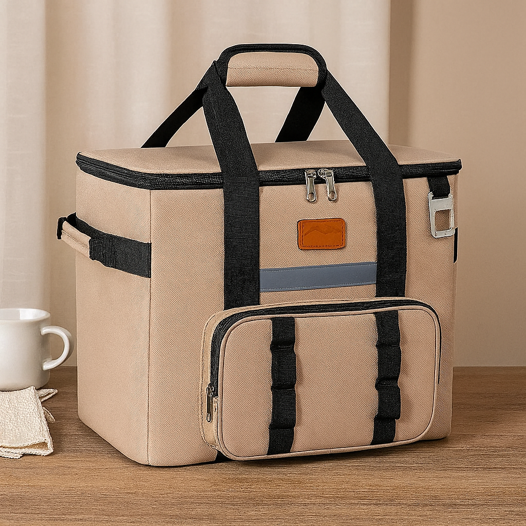 Grande glacière pliable – Sac multifonctionnel pour pique-nique et camping avec plusieurs compartiments