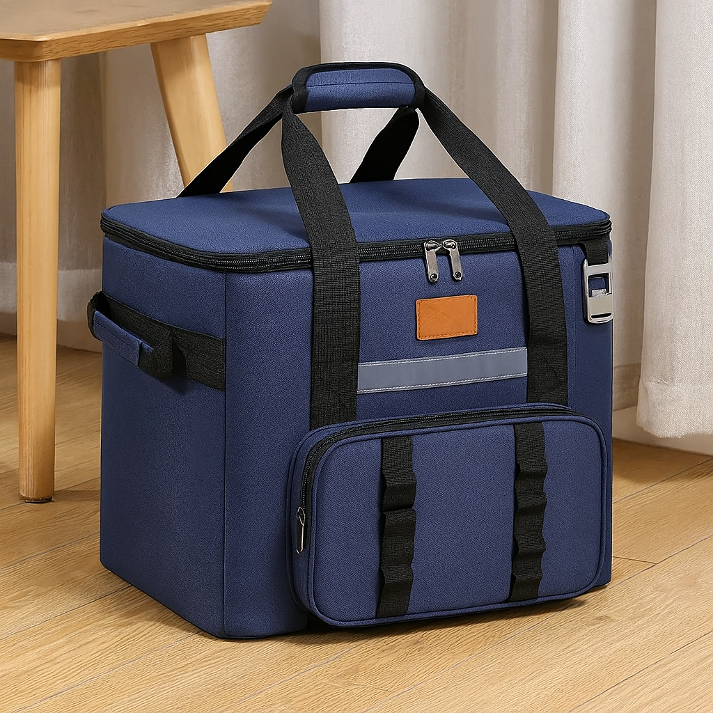 Grande glacière pliable – Sac multifonctionnel pour pique-nique et camping avec plusieurs compartiments