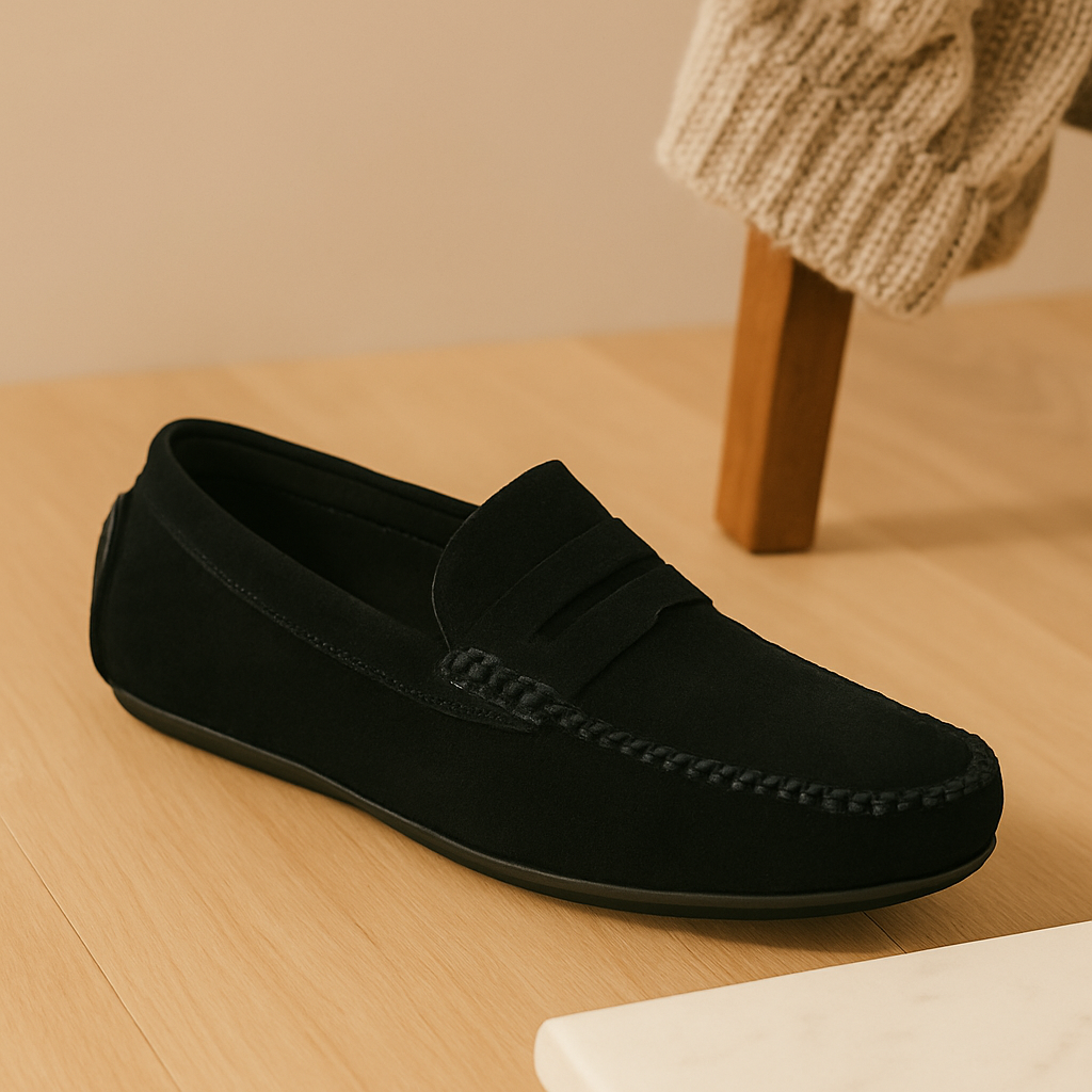Mocassins en cuir pour hommes Milano – Chaussures décontractées classiques avec semelle antidérapante
