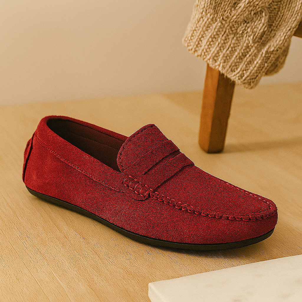 Mocassins en cuir pour hommes Milano – Chaussures décontractées classiques avec semelle antidérapante