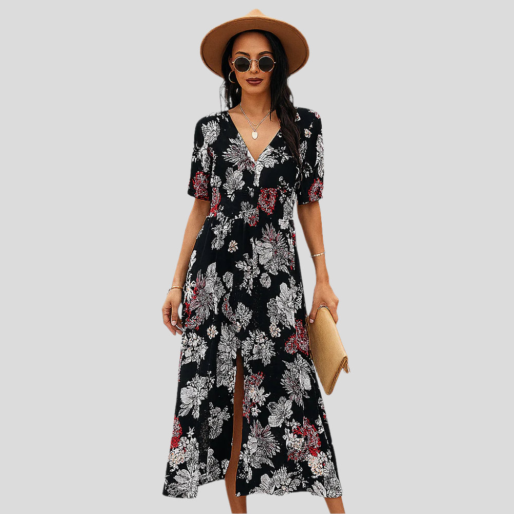 Robe d'été – Style décontracté avec ceinture extensible