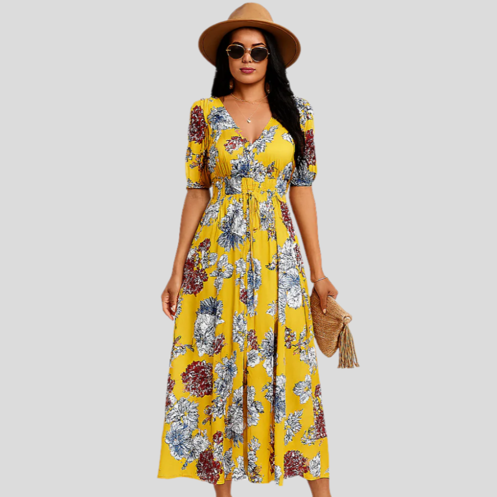 Robe d'été – Style décontracté avec ceinture extensible
