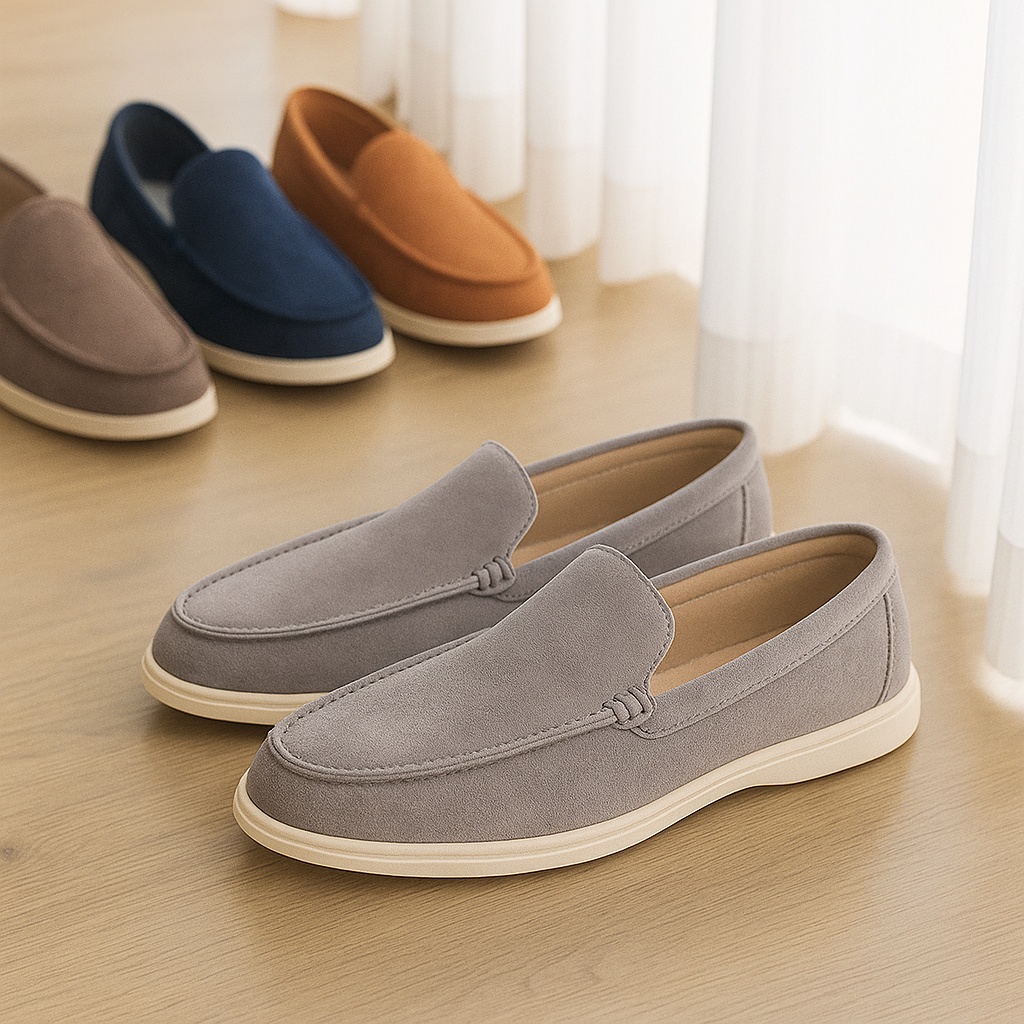 Bruno Classic Loafer en daim – Mocassins pour hommes faits à la main