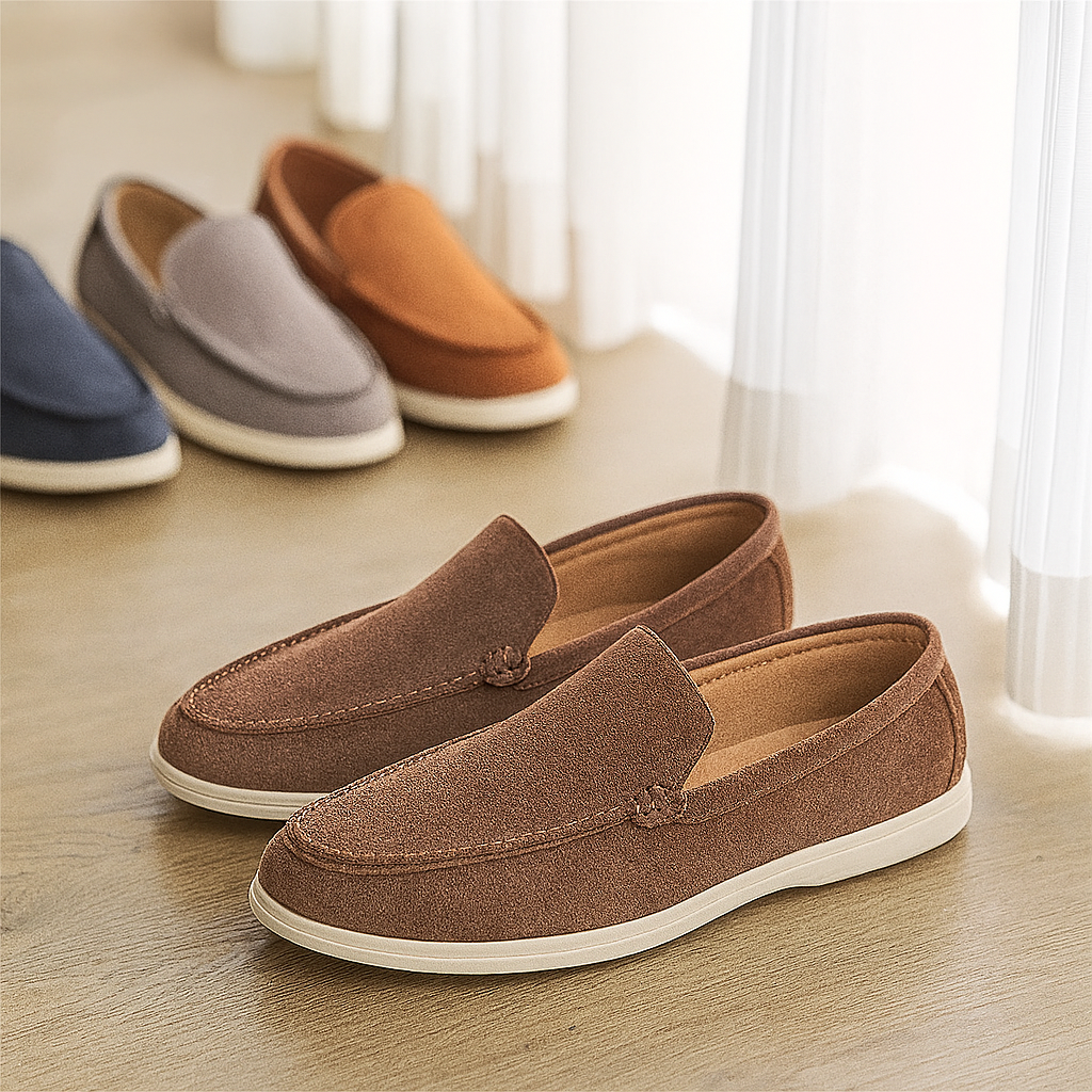 Bruno Classic Loafer en daim – Mocassins pour hommes faits à la main