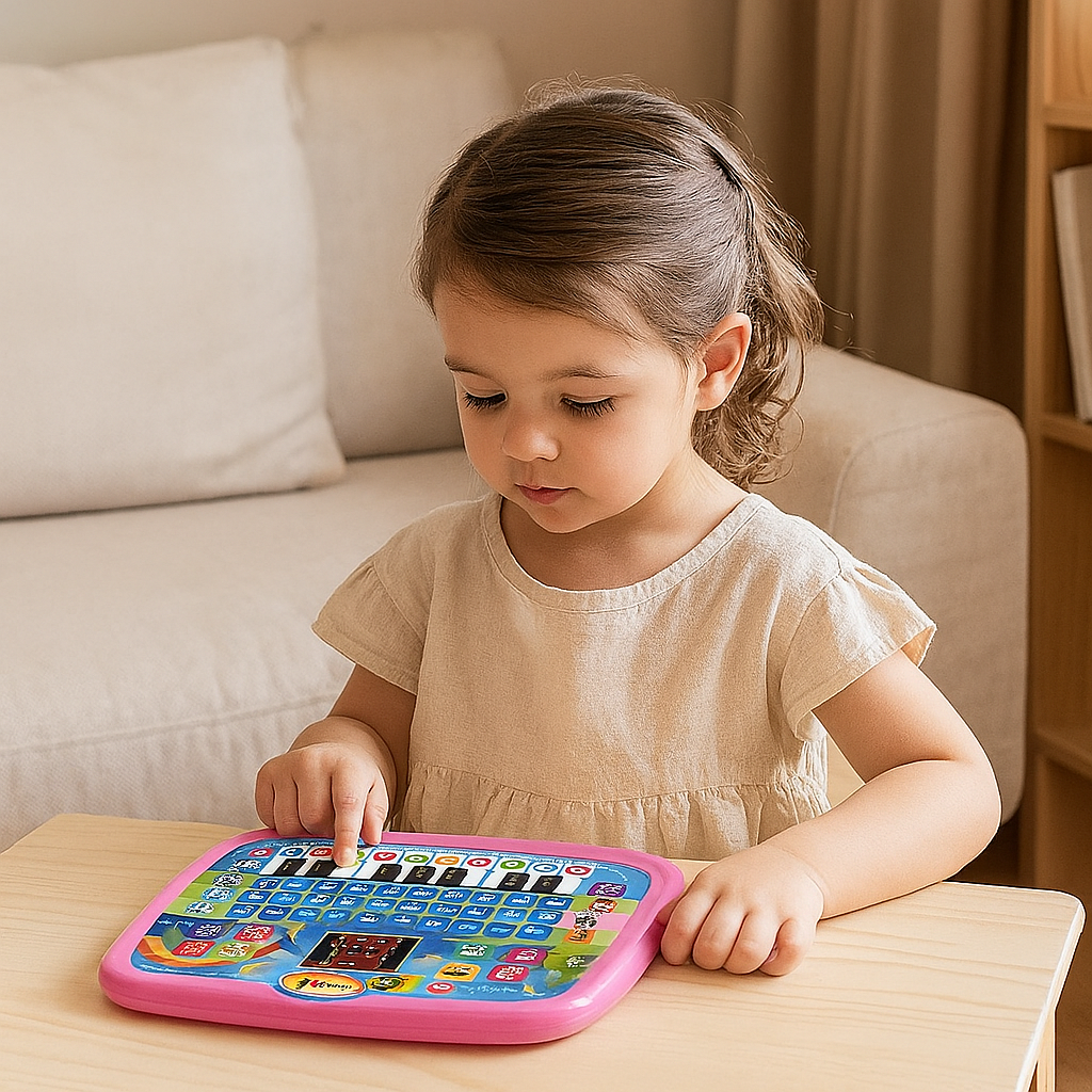 Tablette éducative pour enfants – Lettres, chiffres, sons et touches de piano