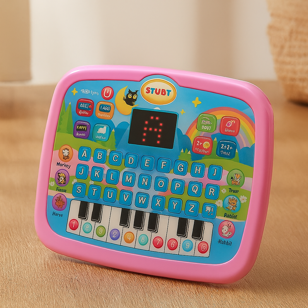 Tablette éducative pour enfants – Lettres, chiffres, sons et touches de piano