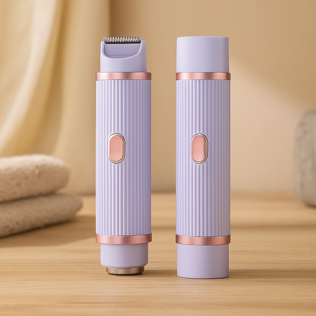 Tondeuse électrique 2-en-1 pour femmes – Taille-haie, épilateur à sourcils et tondeuse pour aisselles pour utilisation humide et sèche