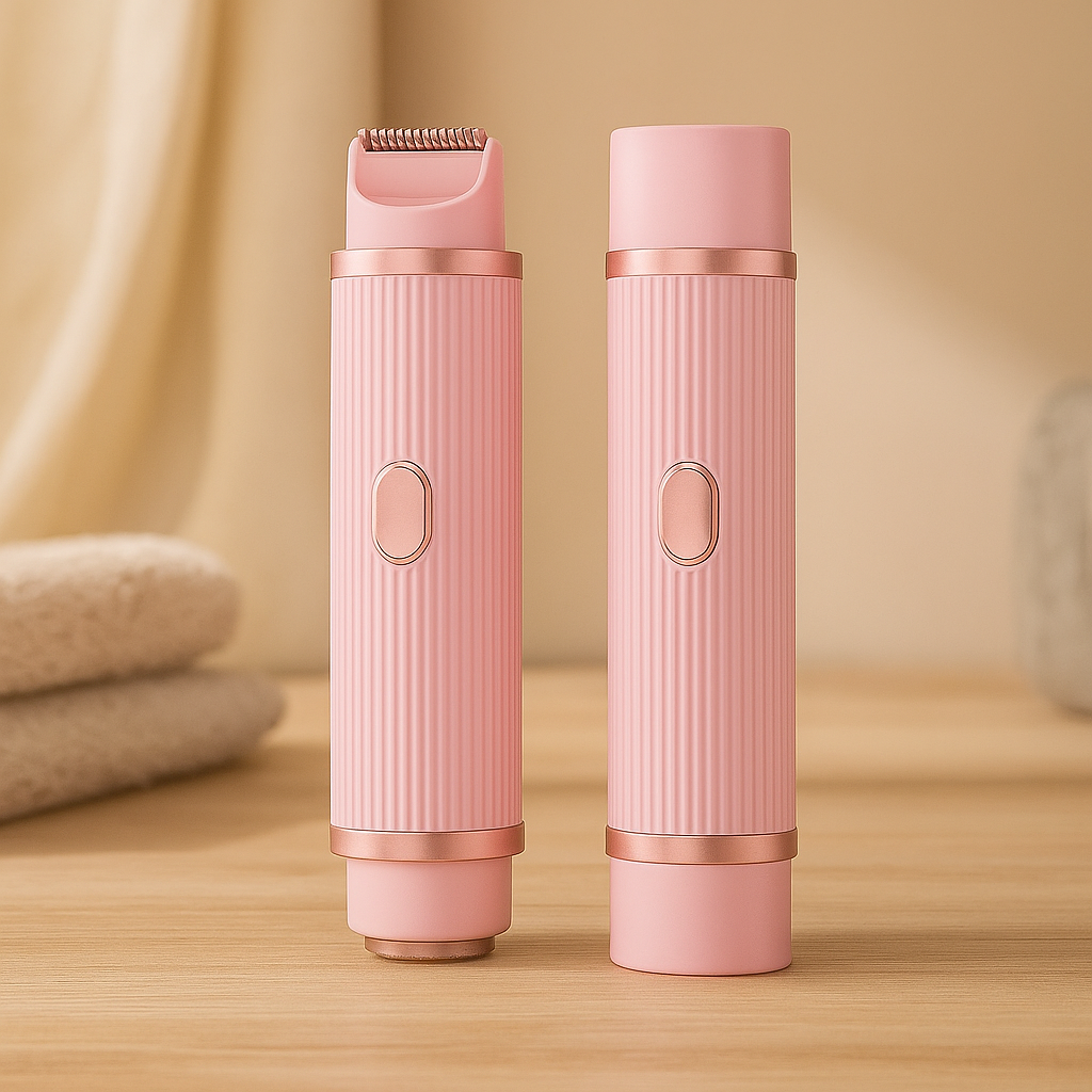 Tondeuse électrique 2-en-1 pour femmes – Taille-haie, épilateur à sourcils et tondeuse pour aisselles pour utilisation humide et sèche