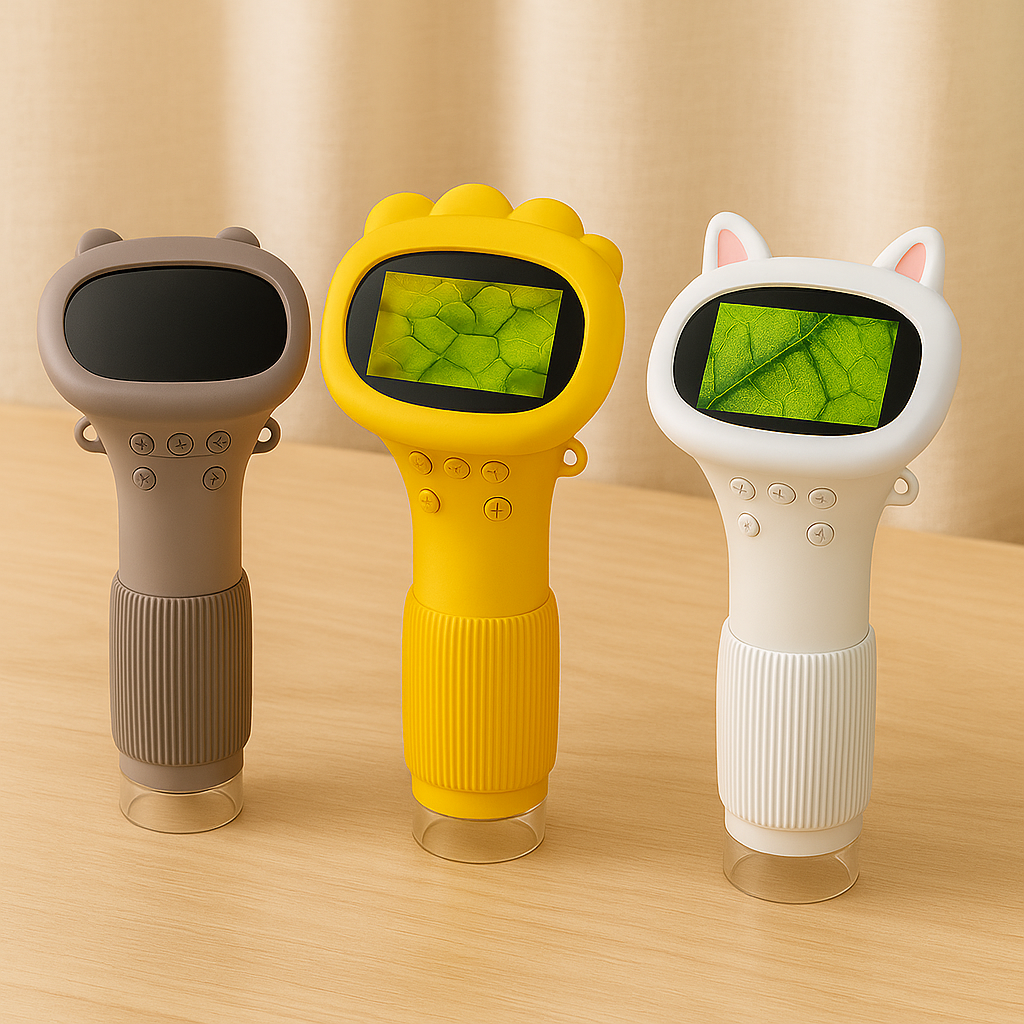 Lunette de lecture numérique pour enfants – Mini-appareil électronique avec caméra, écran et lampes LED