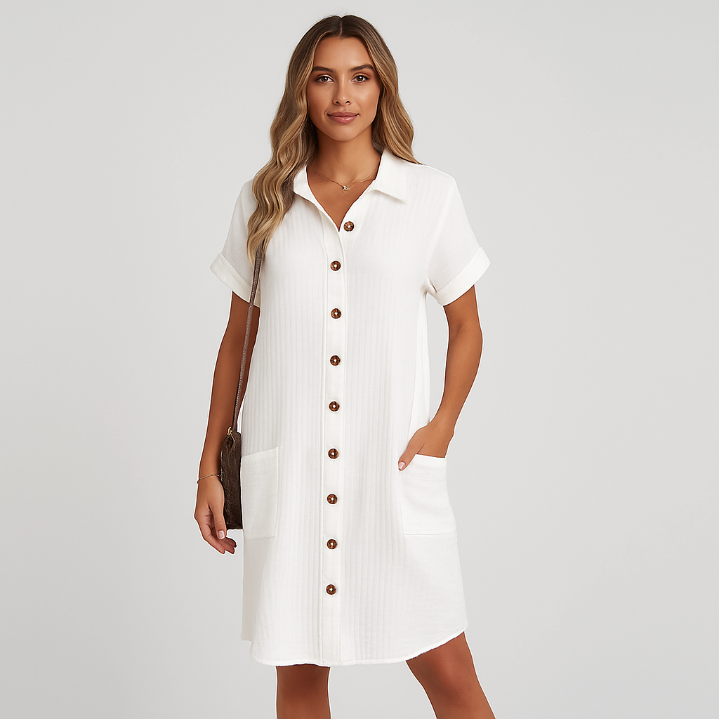 Robe chemise décontractée pour femmes – Coupe ample, look quotidien chic