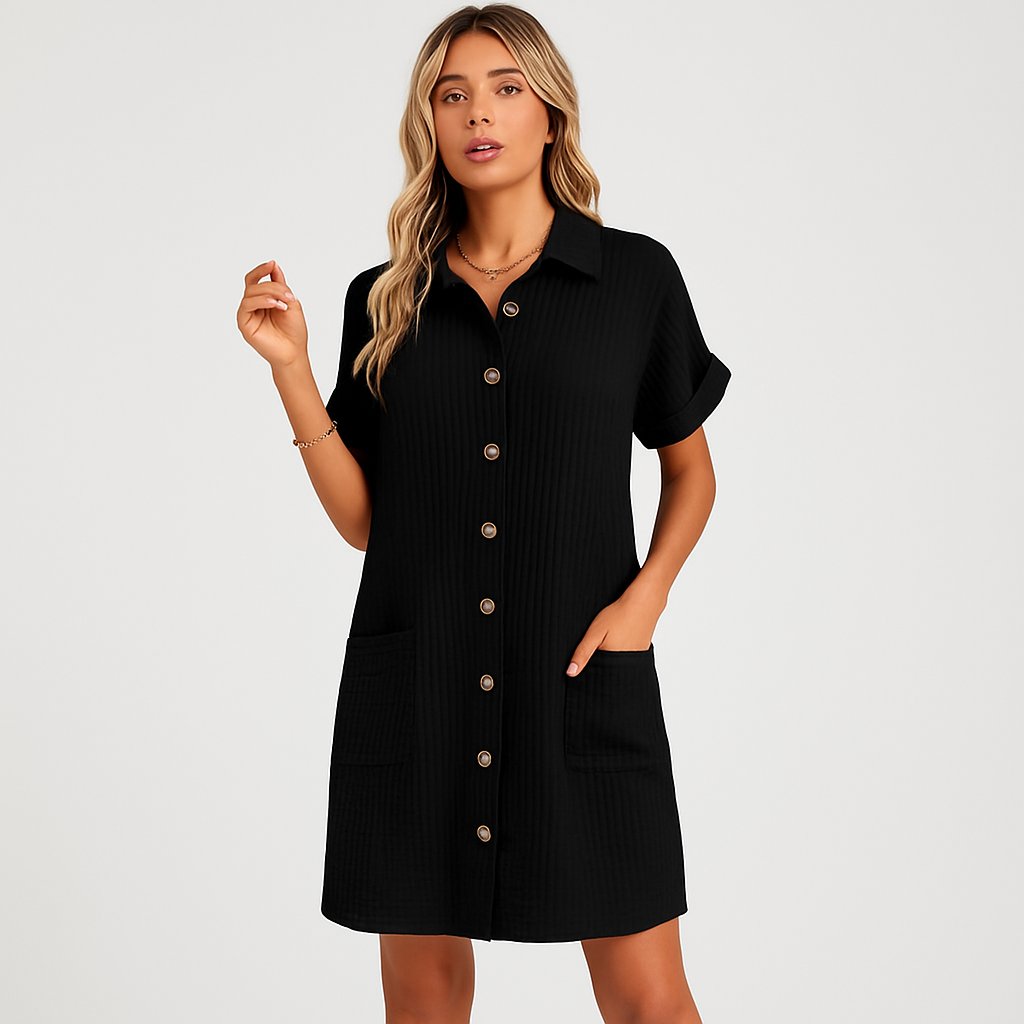 Robe chemise décontractée pour femmes – Coupe ample, look quotidien chic
