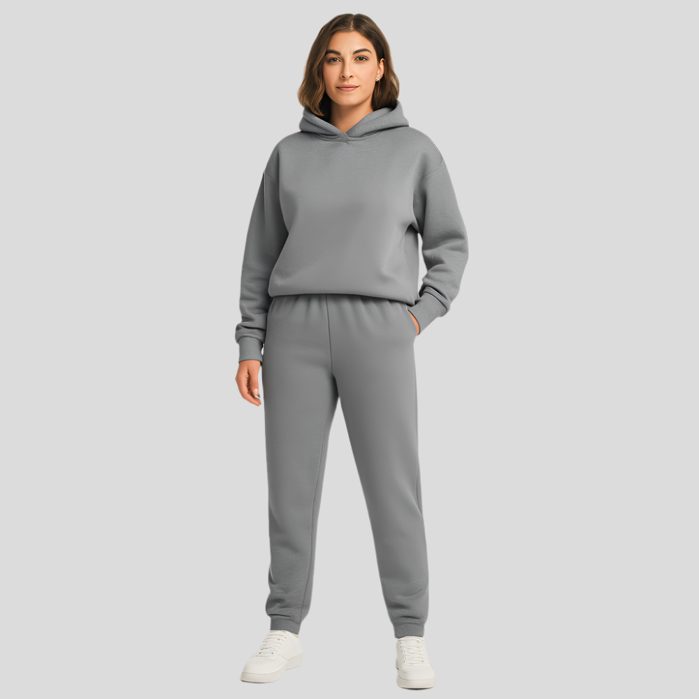 Ensemble de confort ultime avec sweat à capuche et pantalon de jogging – Loungewear confortable 2 pièces pour femmes
