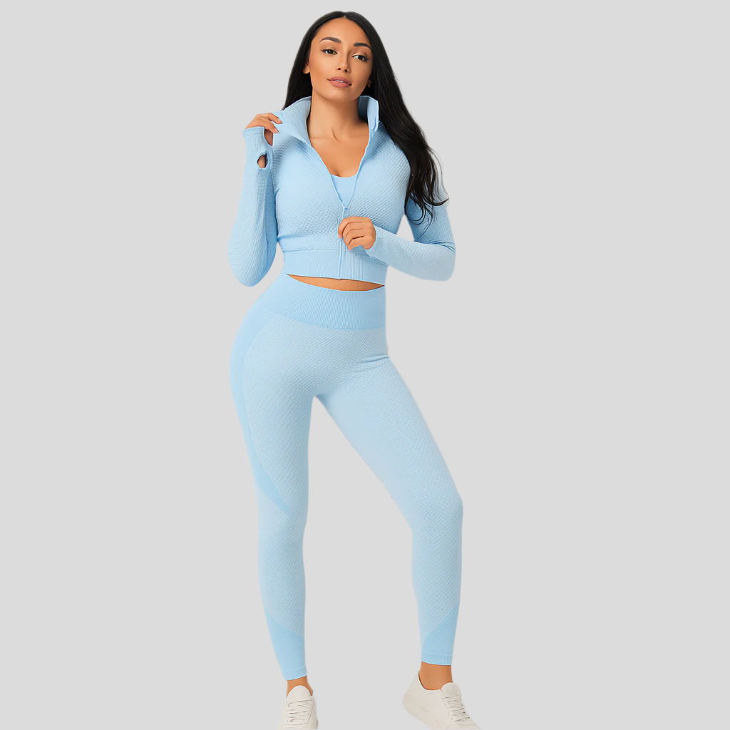 Ensemble de Yoga 3 pièces pour dames
