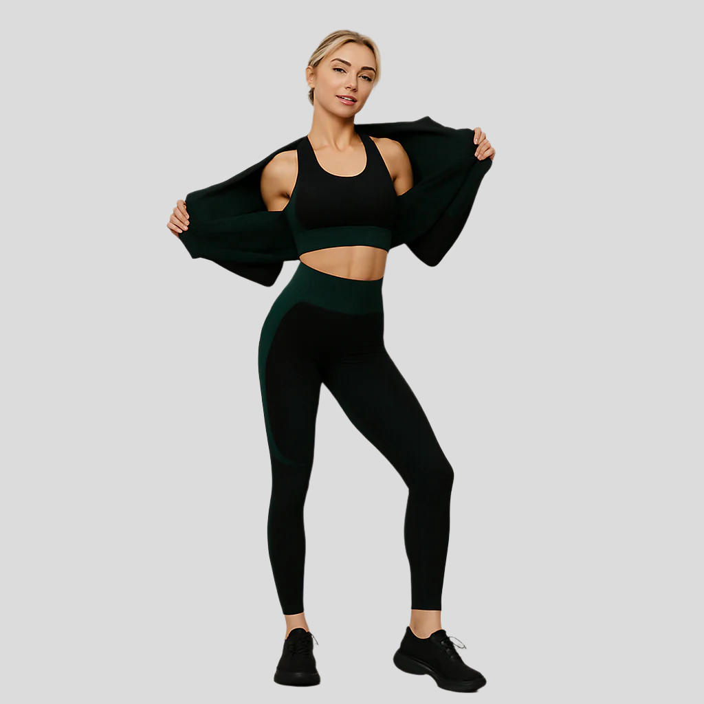 Ensemble de Yoga 3 pièces pour dames
