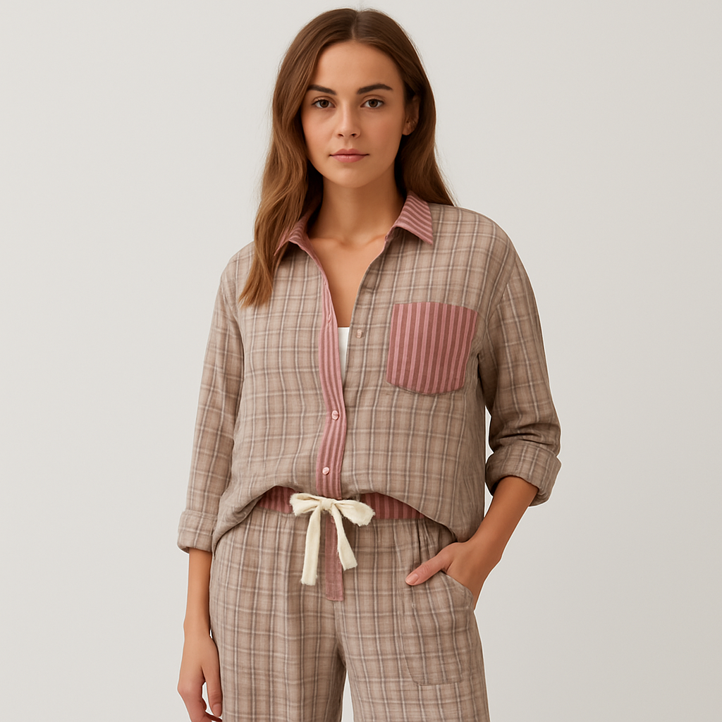 Viktoria – Ensemble de Pyjama décontracté en 2 pièces pour femmes – Pyjama doux et décontracté