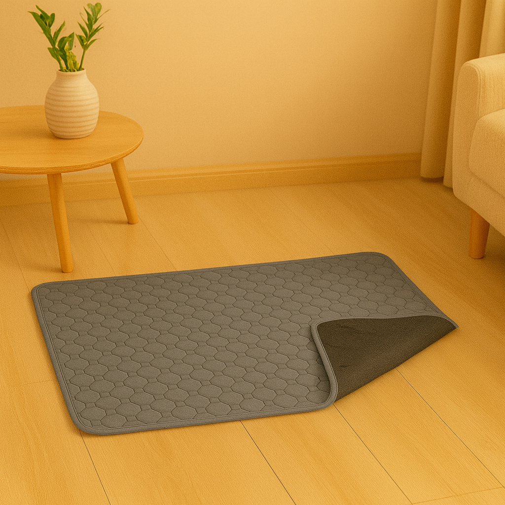Tapis d'entraînement lavable et réutilisable à 2 couches pour chiens et chats
