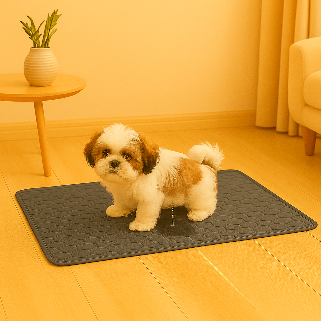Tapis d'entraînement lavable et réutilisable à 2 couches pour chiens et chats