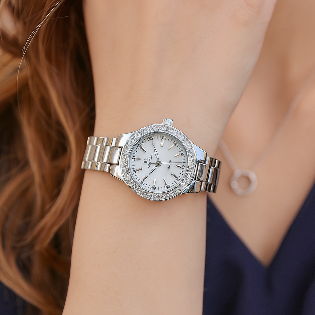 Anne – Montre Femme Chic – Bracelet Mode avec Strass
