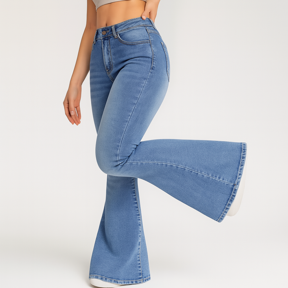 Noa – Jeans taille haute pour femmes – Skinny, uni, longueur extra