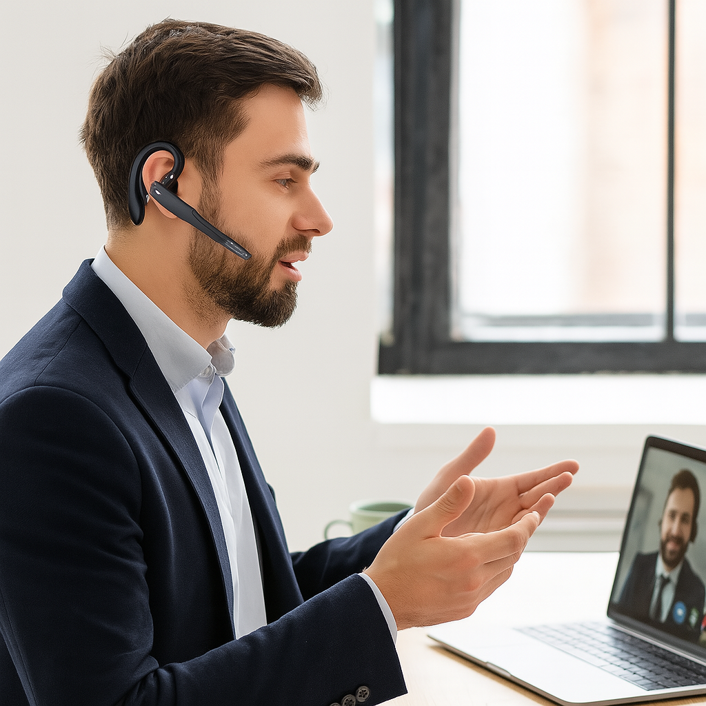 Casque Bluetooth sans fil NovaTalk avec double microphone