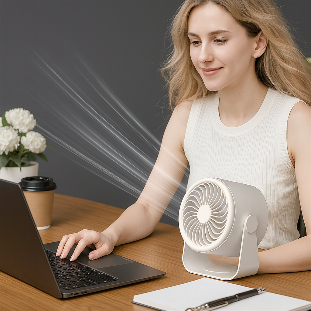 BreezeFlow –Ventilateur de refroidissement silencieux et économe en énergie