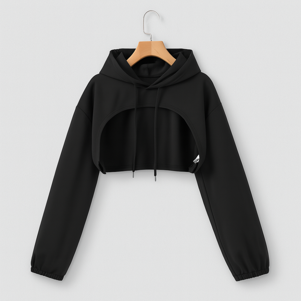 Ensemble pour femmes de 3 pièces – Sweat à capuche, Débardeur noué et Leggings de yoga taille haute