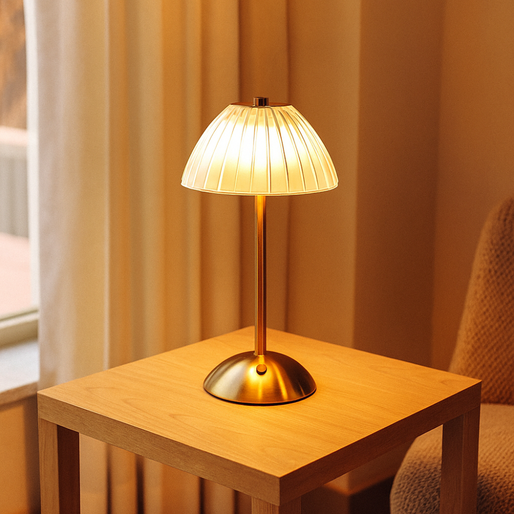 LumiCryst – Lampe en cristal LED sans fil avec commande tactile
