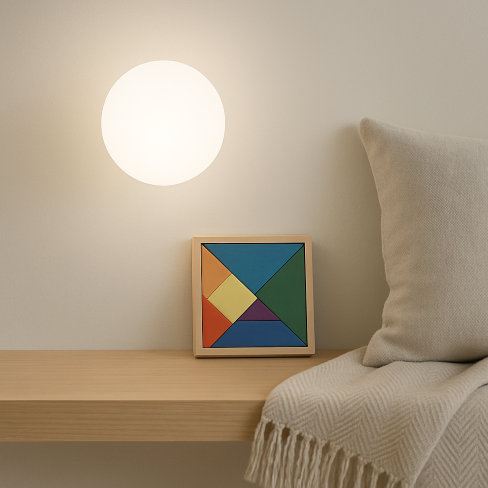 LumaGlow – Applique moderne avec abat-jour en verre dépoli et base élégante