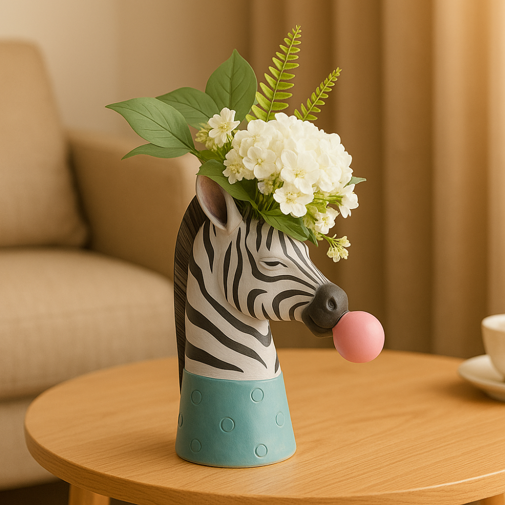 SafariEnjouement – Vase à bulles artistique et inspirée des animaux