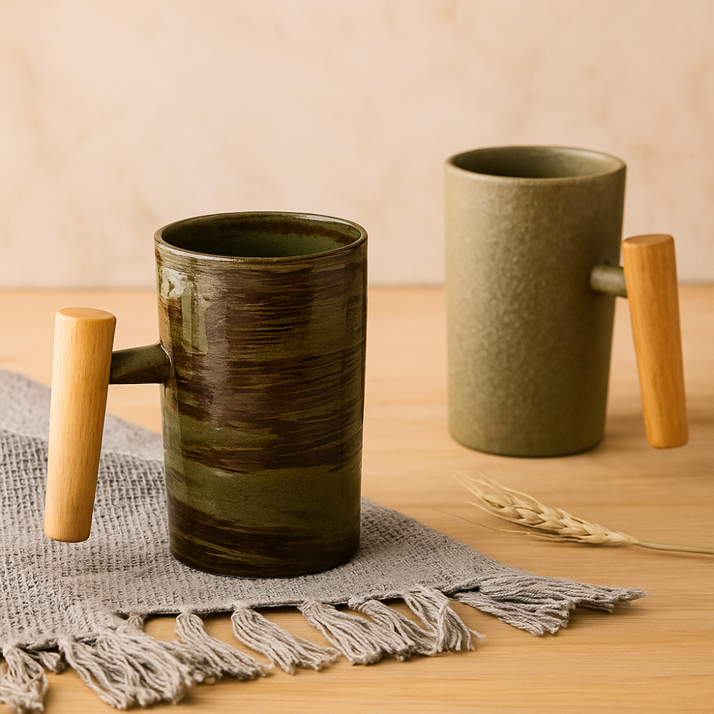 StillSip – Tasse de style japonais couleur terre avec un aspect artisanal