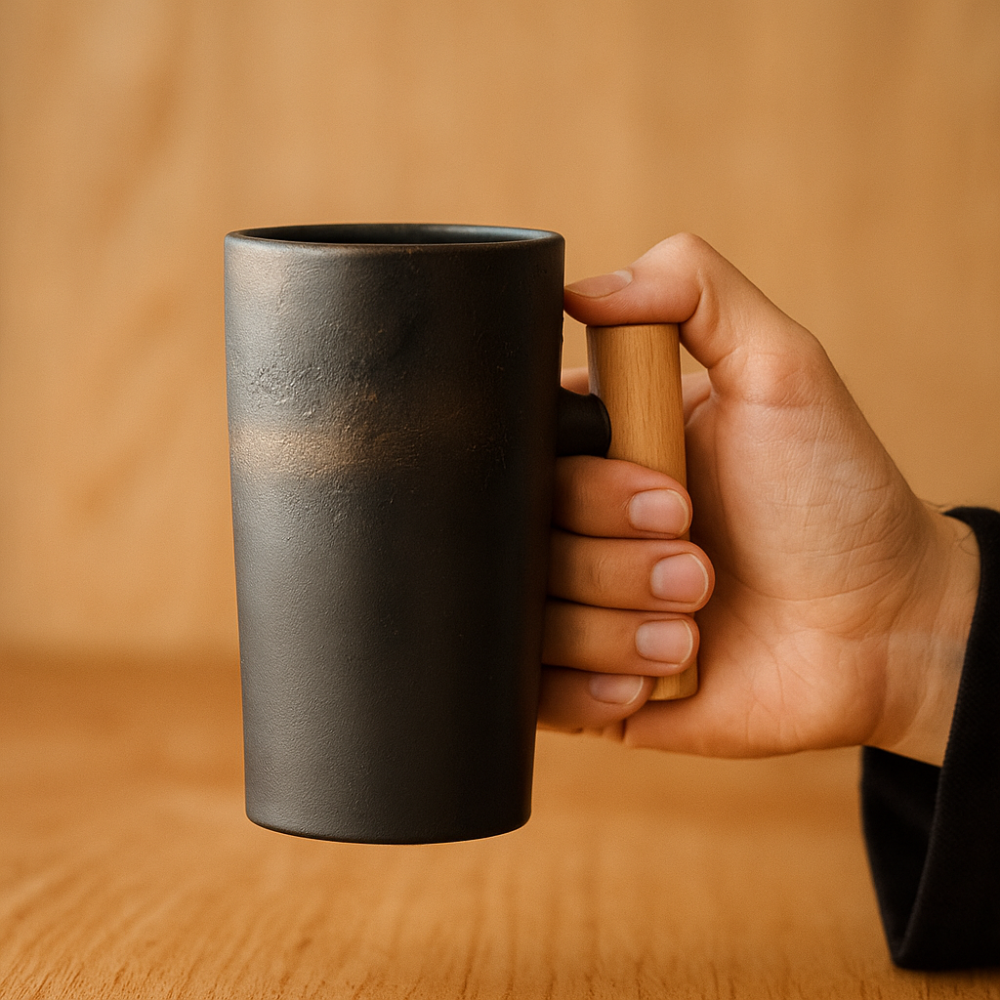 StillSip – Tasse de style japonais couleur terre avec un aspect artisanal