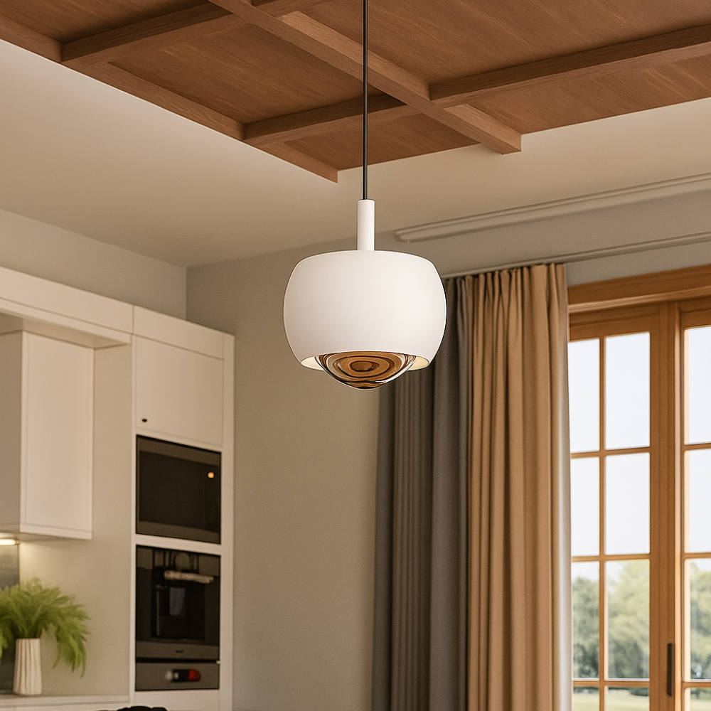 HaloForm – Suspension minimaliste avec éclairage LED et design circulaire élégant