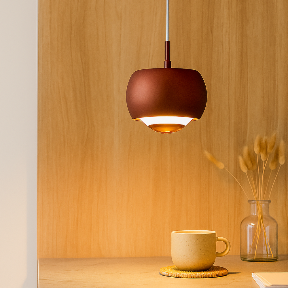 HaloForm – Suspension minimaliste avec éclairage LED et design circulaire élégant
