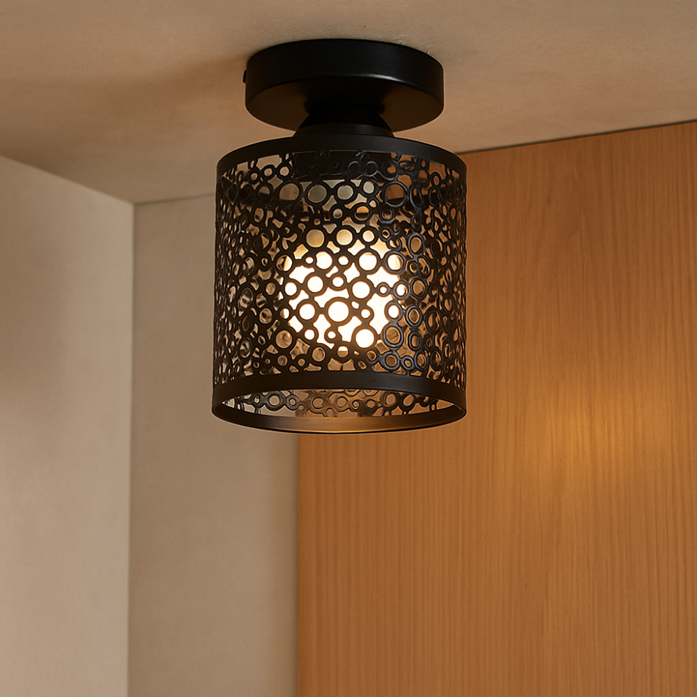 IronGlow – Lampe de loft industrielle au design ouvert en style vintage