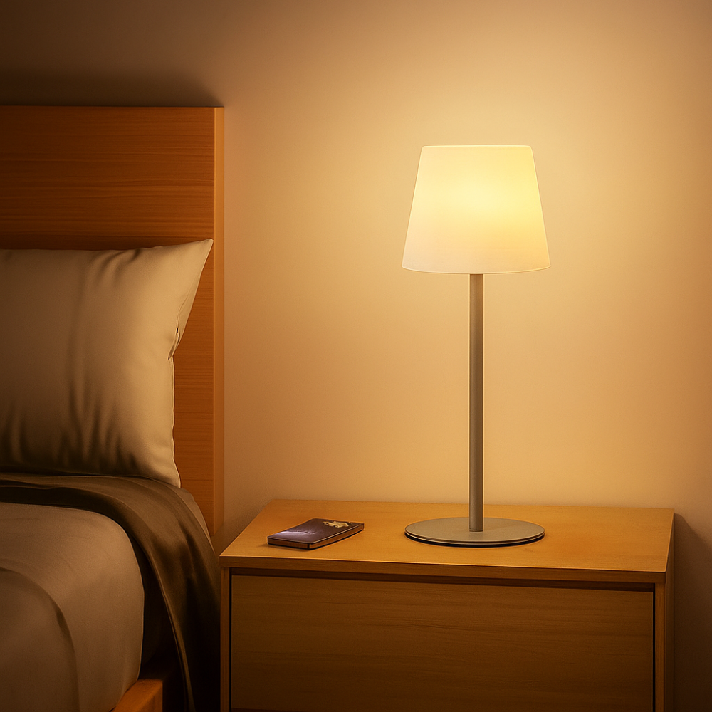 LumiGlow – Lampe rechargeable sans fil avec éclairage chaud réglable