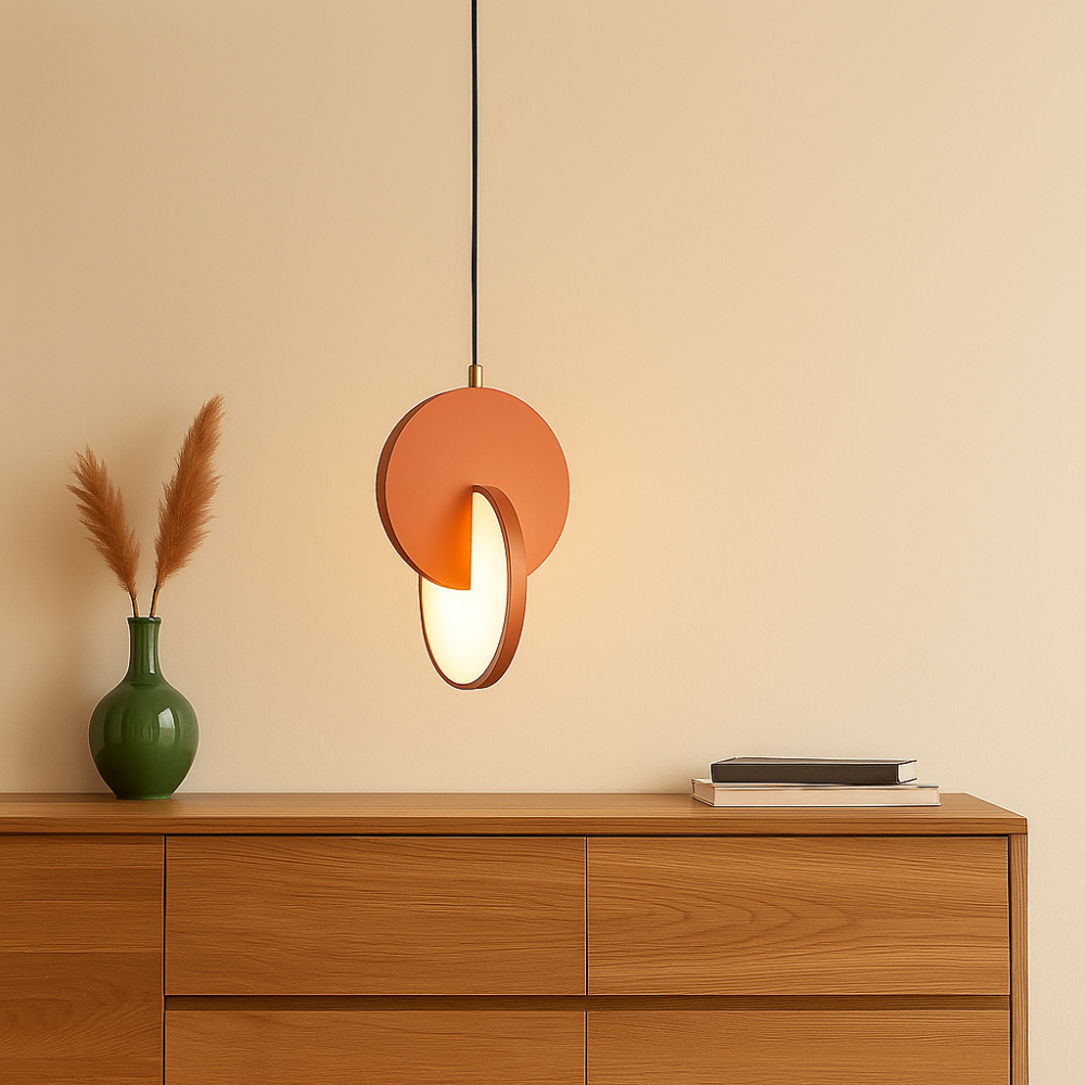 NordicGlow – Lampe suspendue LED moderne scandinave avec cadre rond et chaleur chaleureuse