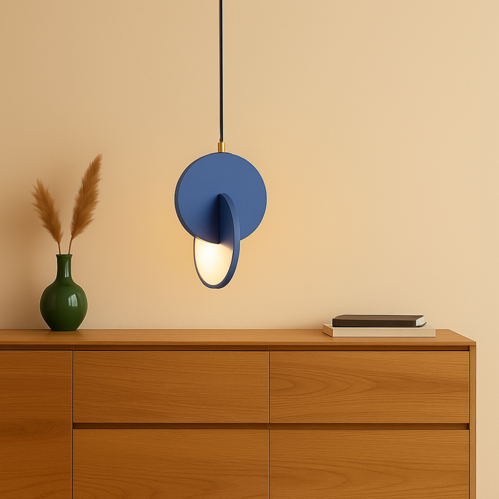 NordicGlow – Lampe suspendue LED moderne scandinave avec cadre rond et chaleur chaleureuse