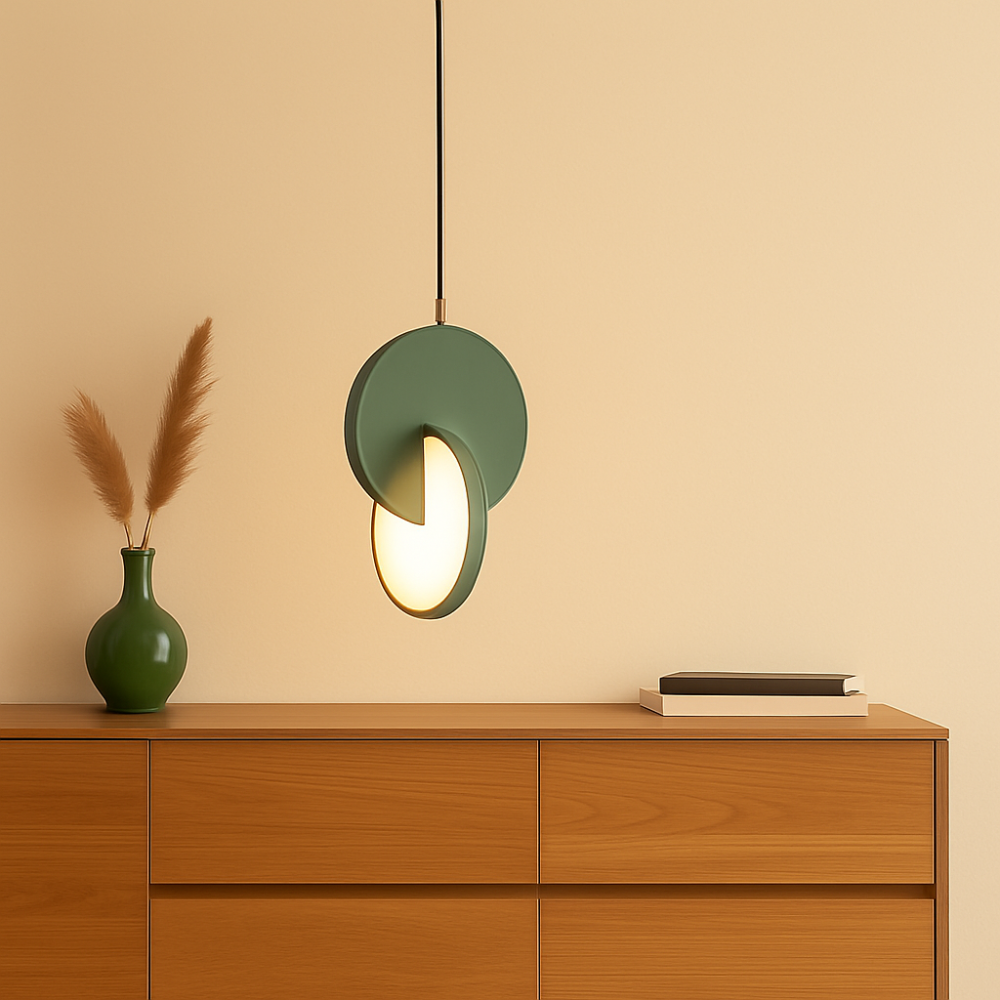 NordicGlow – Lampe suspendue LED moderne scandinave avec cadre rond et chaleur chaleureuse