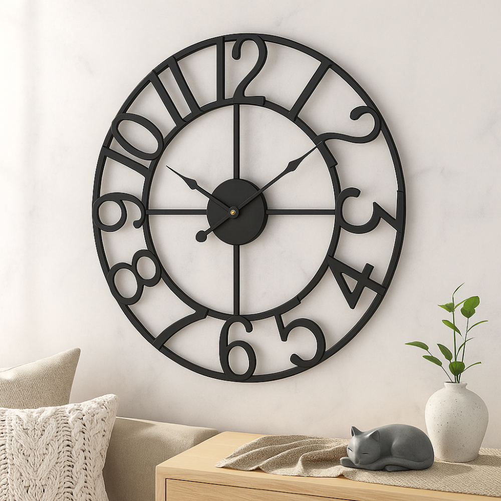 TimeVista – Horloge numérique rétro élégante avec grand affichage facile à lire