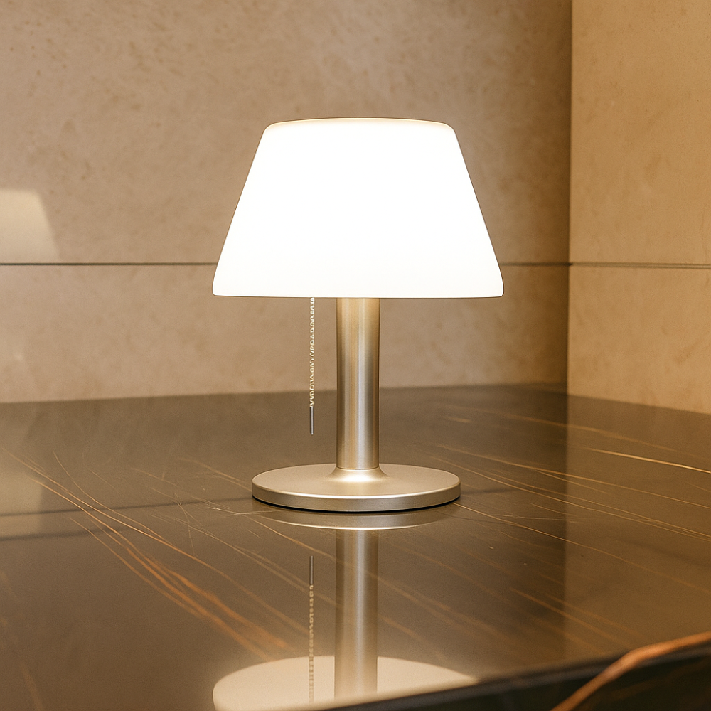 SunGlow – Lampadaire de terrasse élégant en soudure pour le charme extérieur