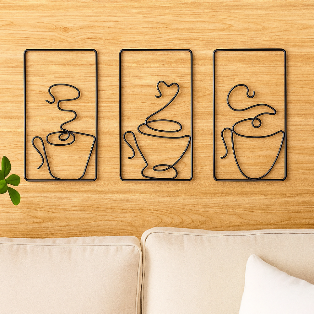 CaféCharm – Art mural saine avec tasse de café pour une utilisation intérieure et extérieure